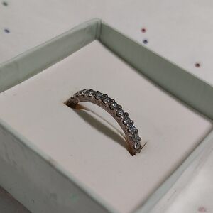 Elegant Sparkling Ring 925 Silver 7, 7.5